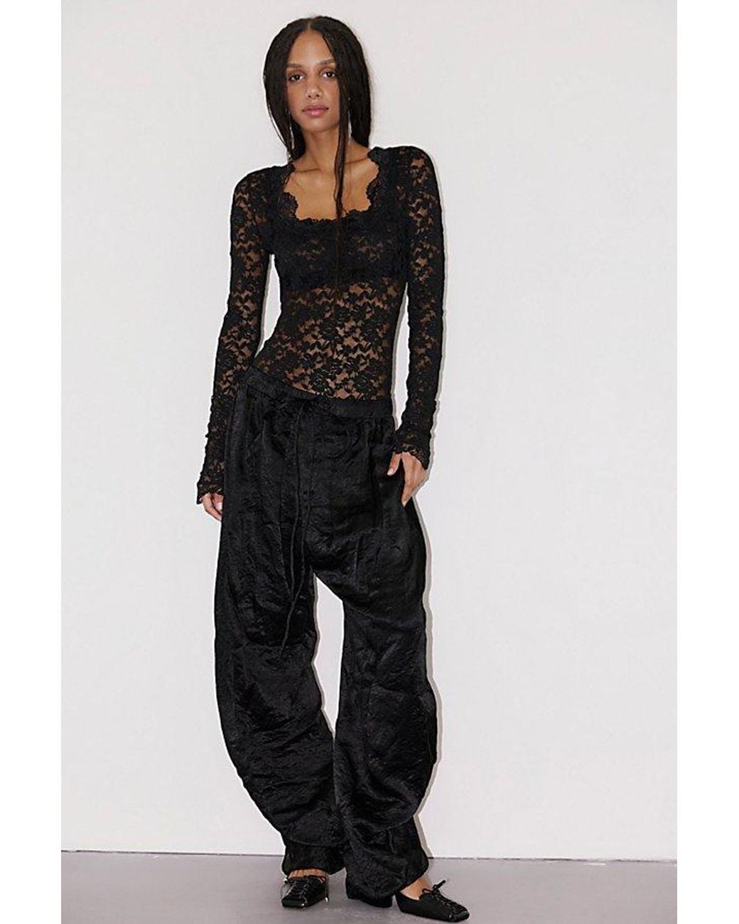 Intimately By Free People Black First Impressions Bodysuit By