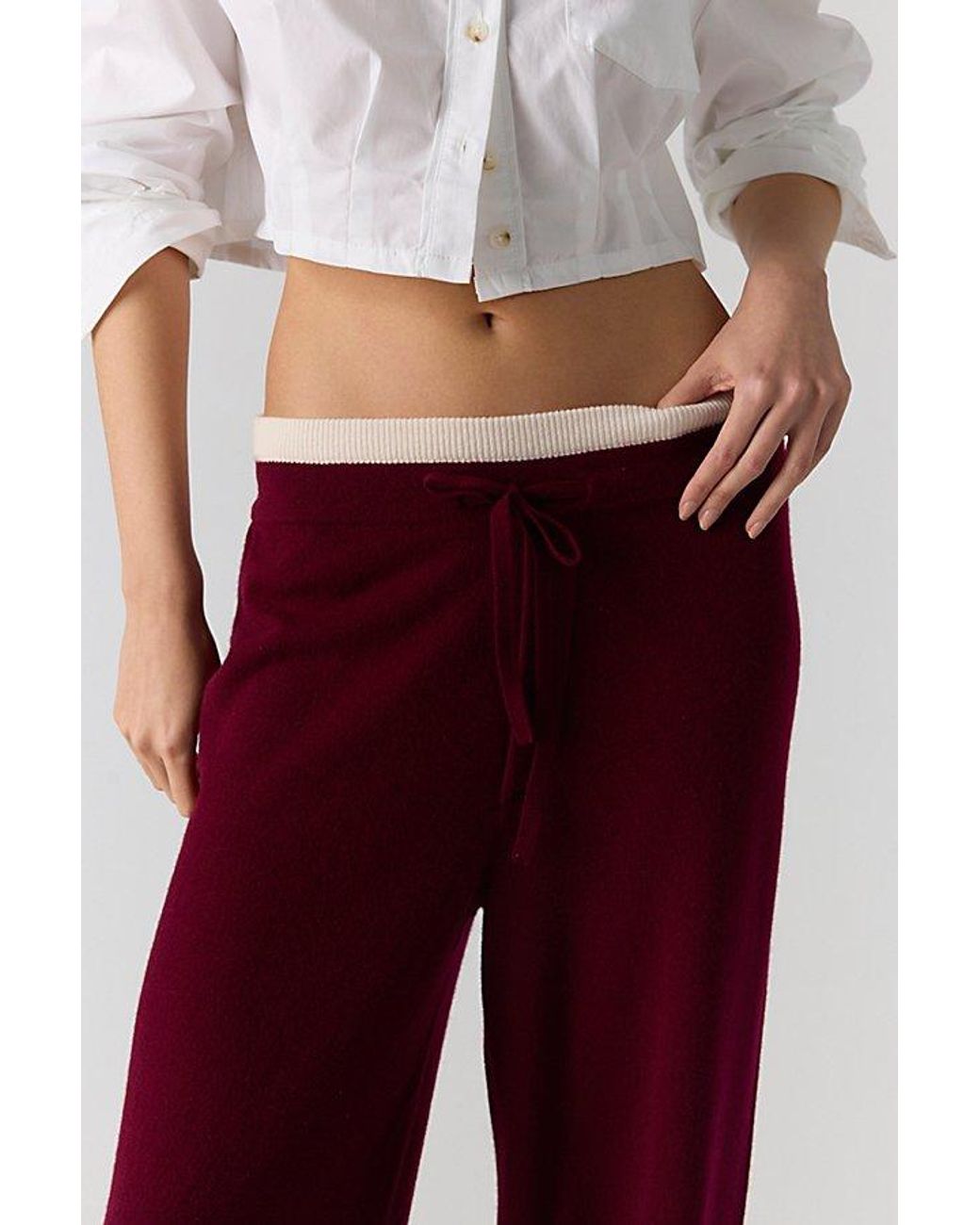 Artless Layered Cashmere Pants