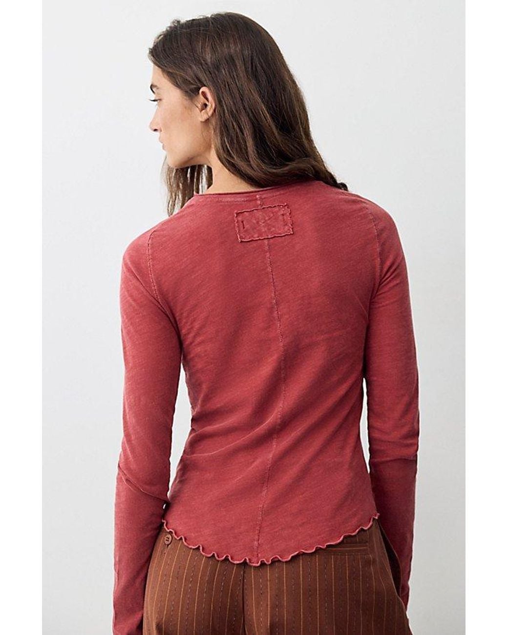 Free People Red We The Free Be My Baby Top