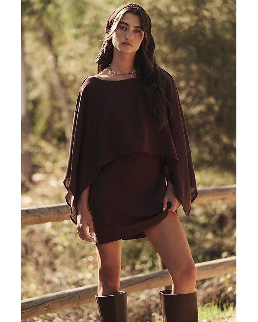 free-est Brown Dara Mini Dress By