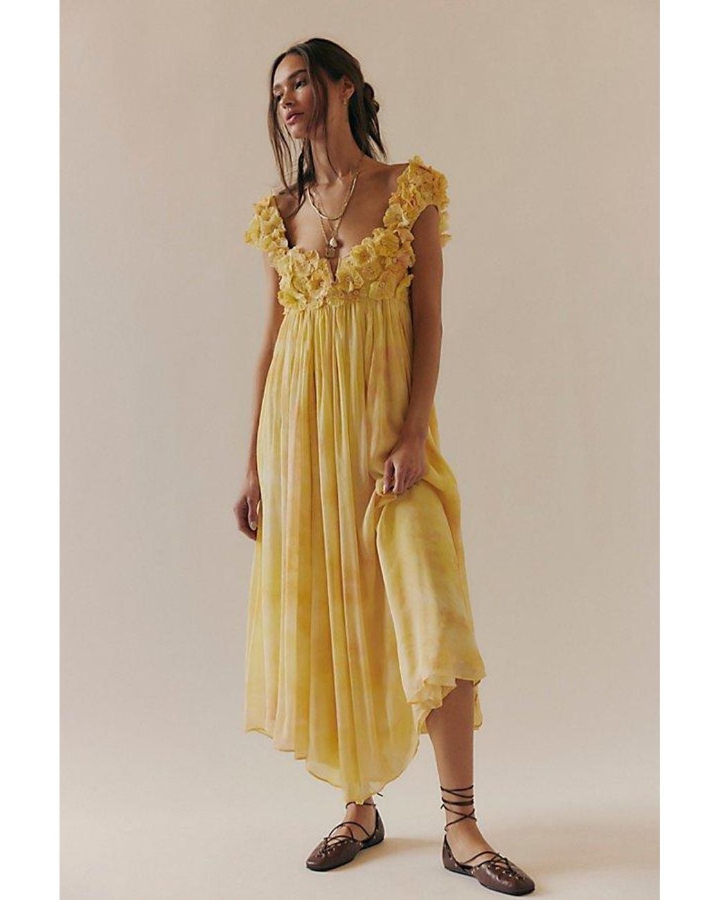 Free People Mango Mambo Maxi Dress in Brown | Lyst