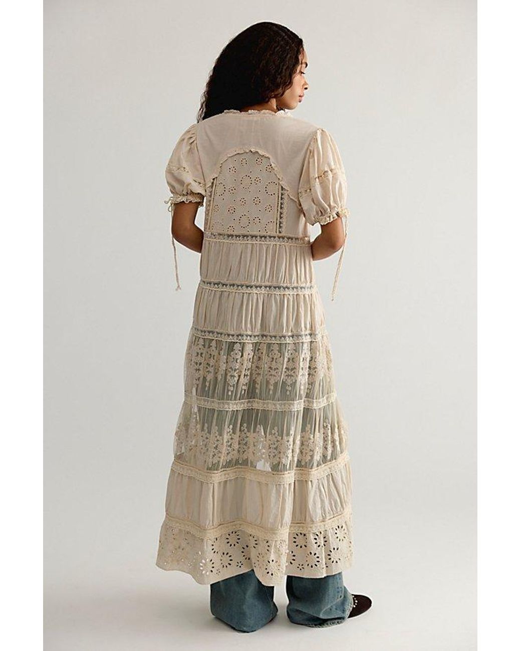 Free People Natural Dream Haze Maxi Top