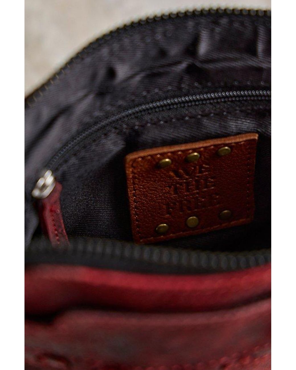 Free People Red Houston Belt Bag