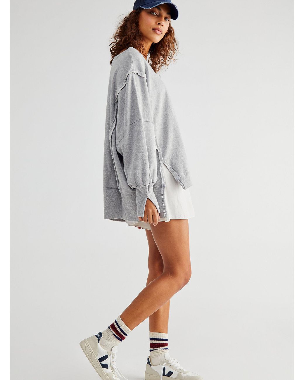 Free People Camden Pullover in Gray | Lyst