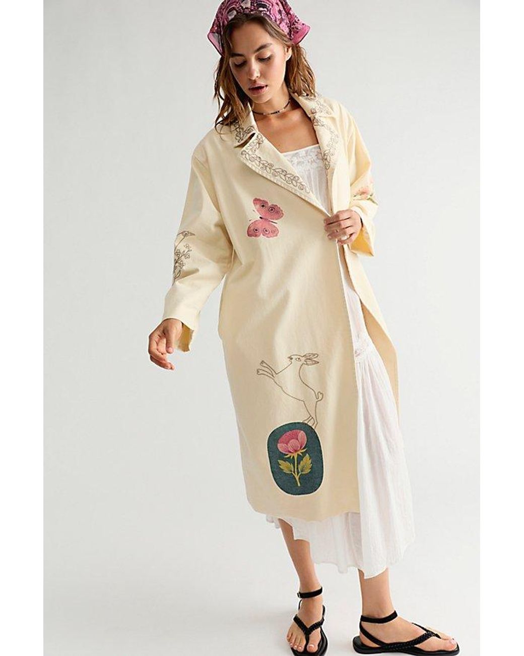 Denim and Bone Natural Folk Duster