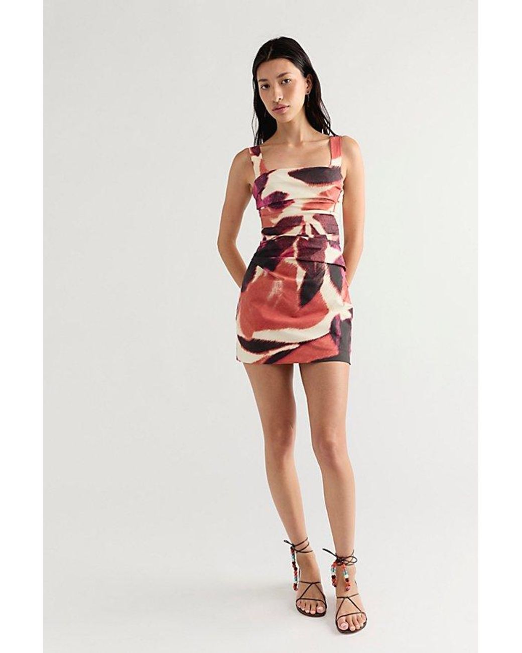 Significant Other Red Minnah Mini Dress
