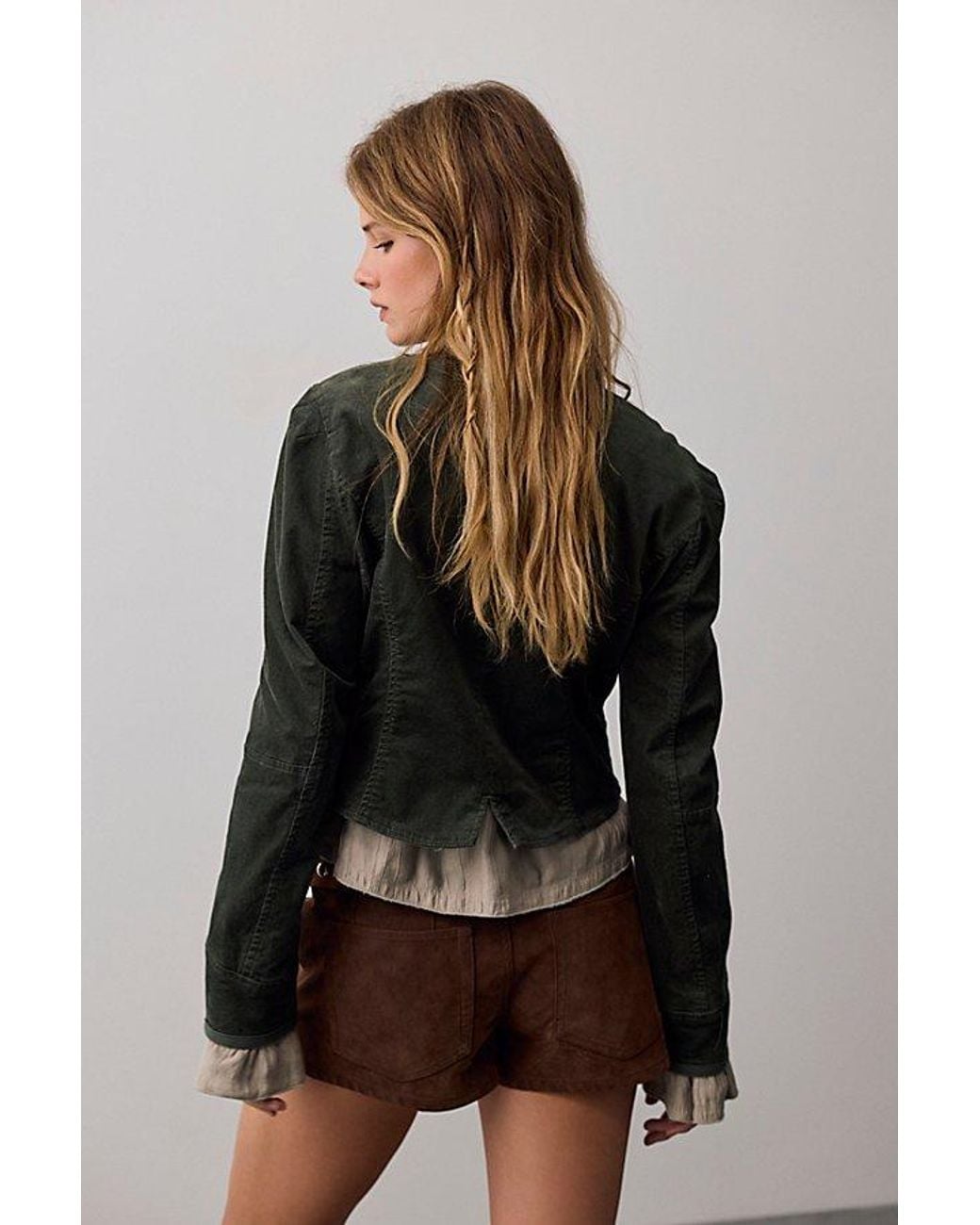 Free People Multicolor Vagabond Vegan Suede Shorts