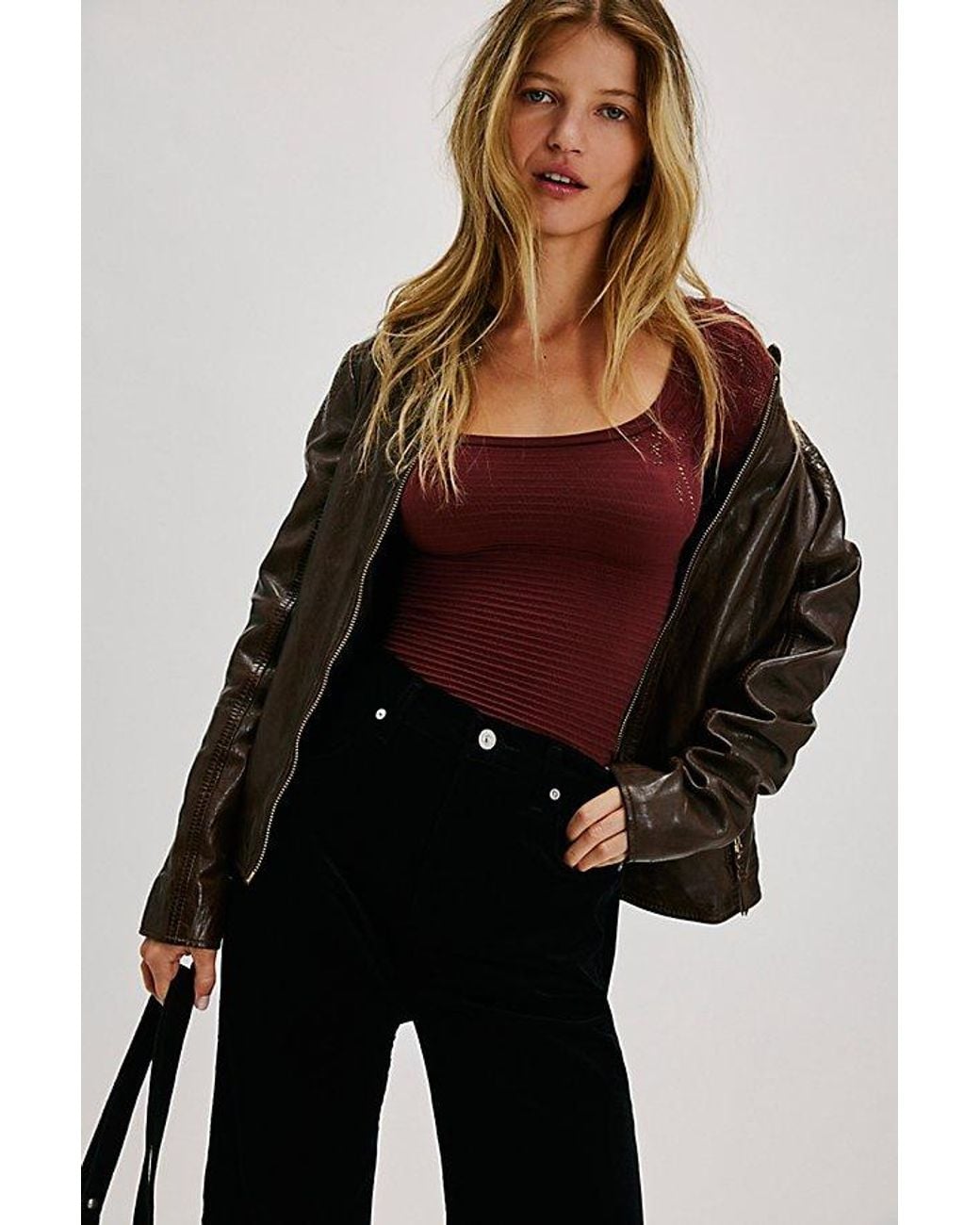 Intimately By Free People Red So Many Likes Long Sleeve