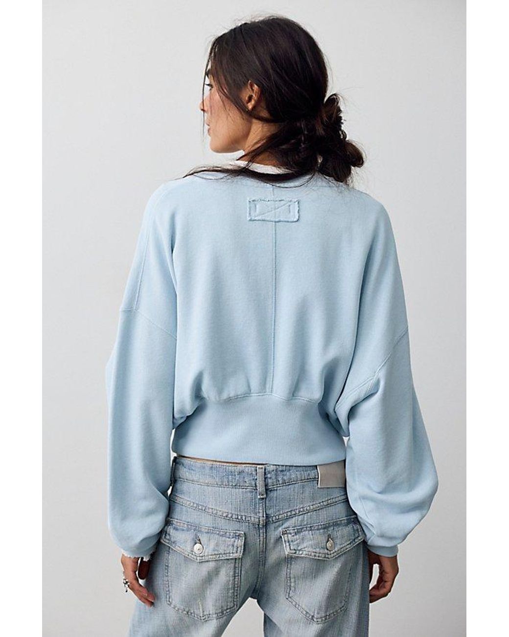 Free People Blue All Day Pullover