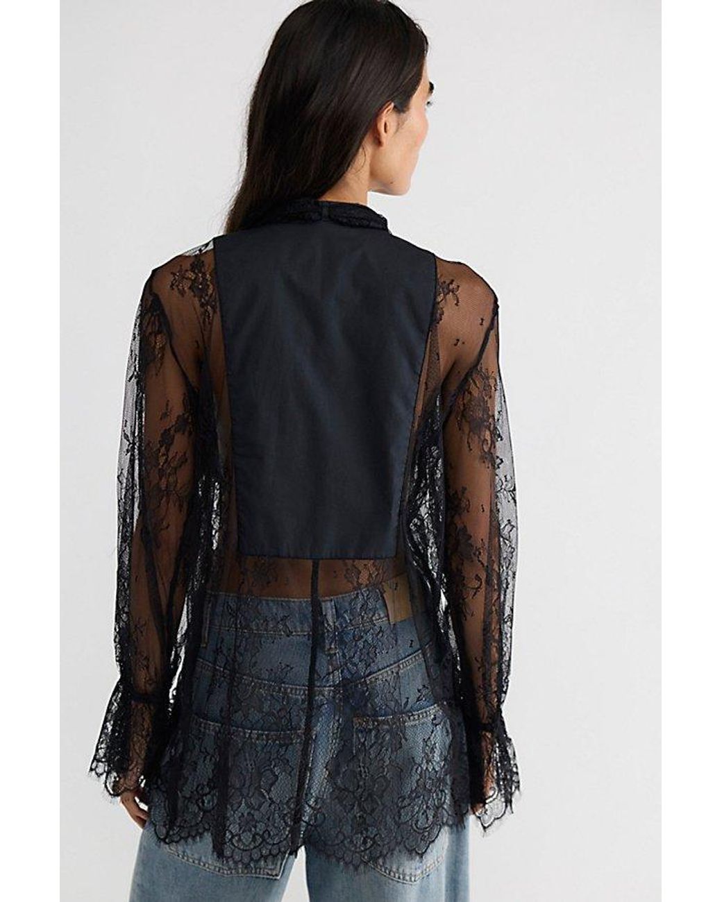Bali Blue Ophelia Tuxedo Top