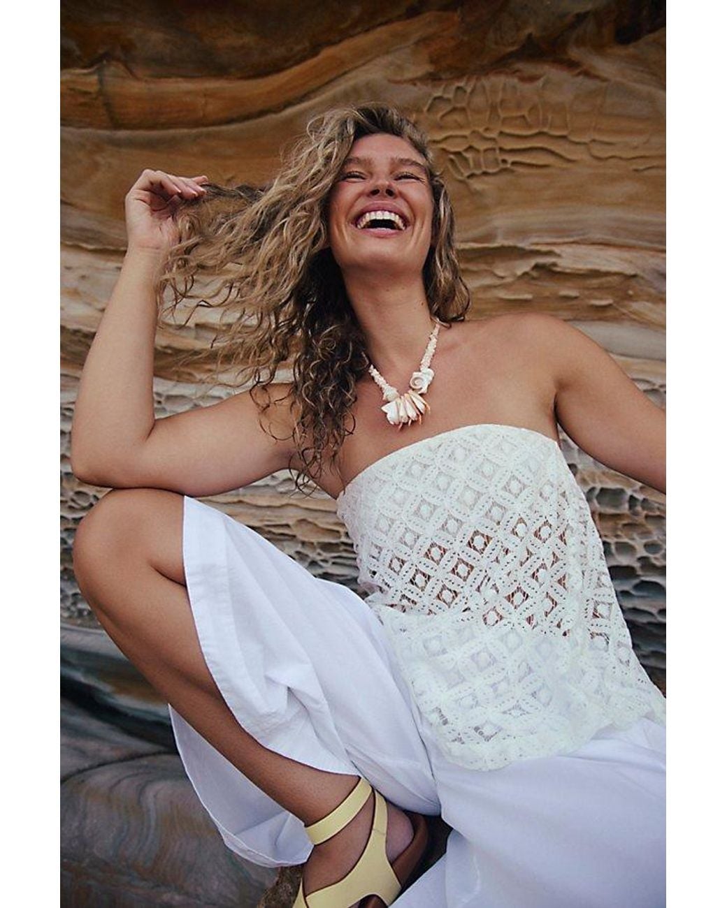 Free People Orion Top in White | Lyst