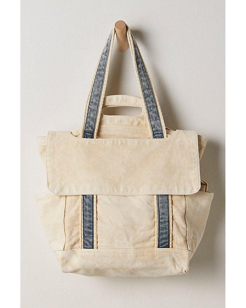 Free People Natural Cordes Canvas Tote