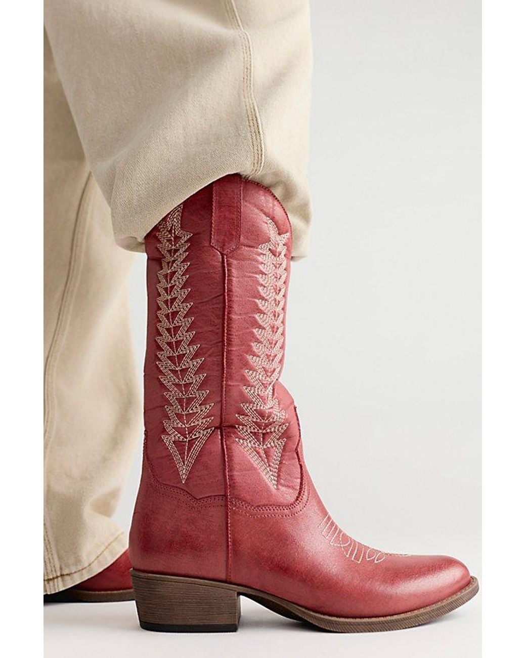 Matisse Pink Appaloosa Vegan Western Boots Shoe By