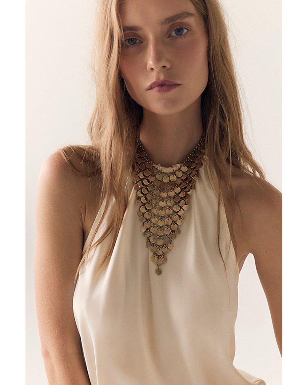 Free People Brown Solana Choker Necklace
