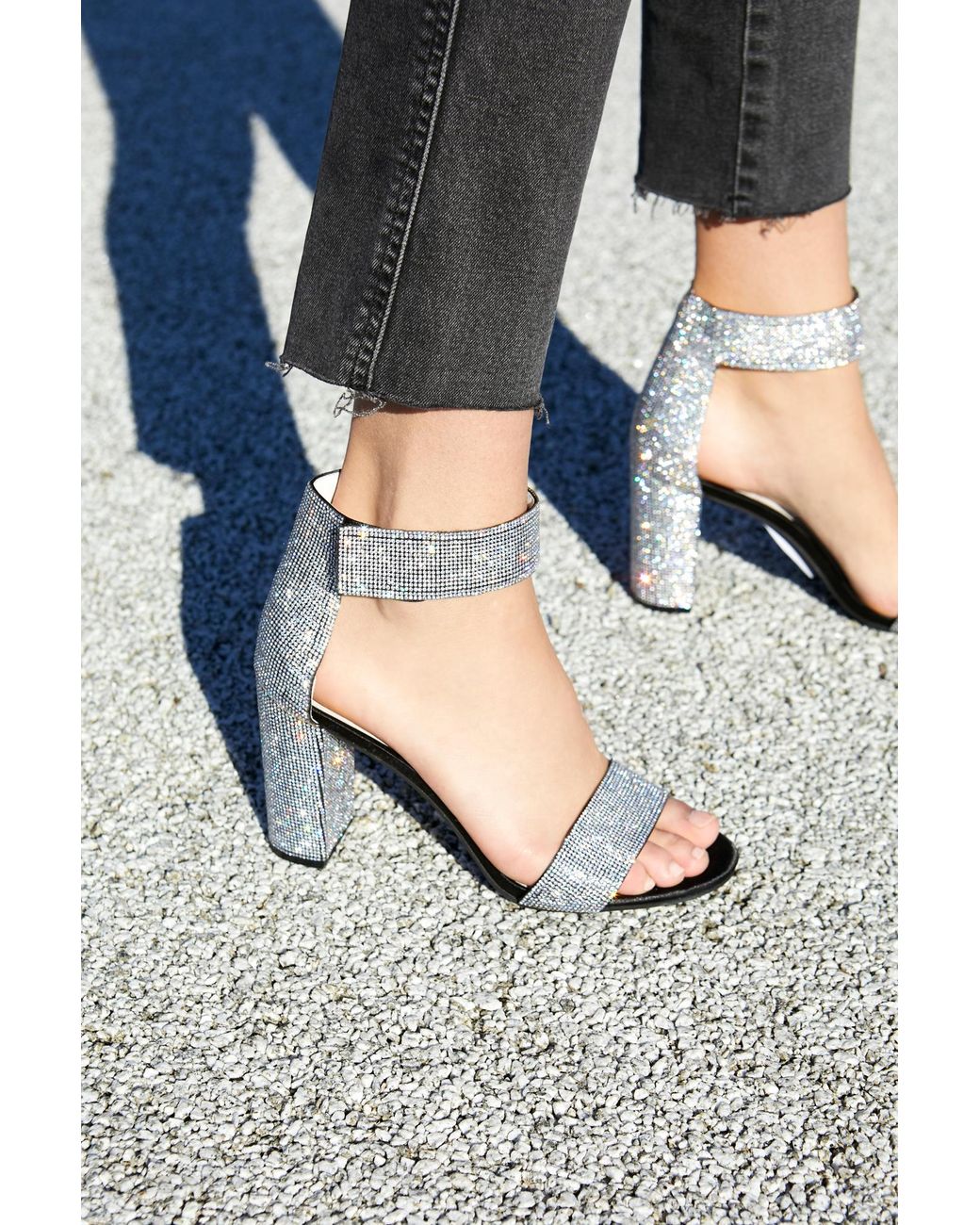 Free People Sparkle And Shine Heels By Jeffrey Campbell in Black | Lyst