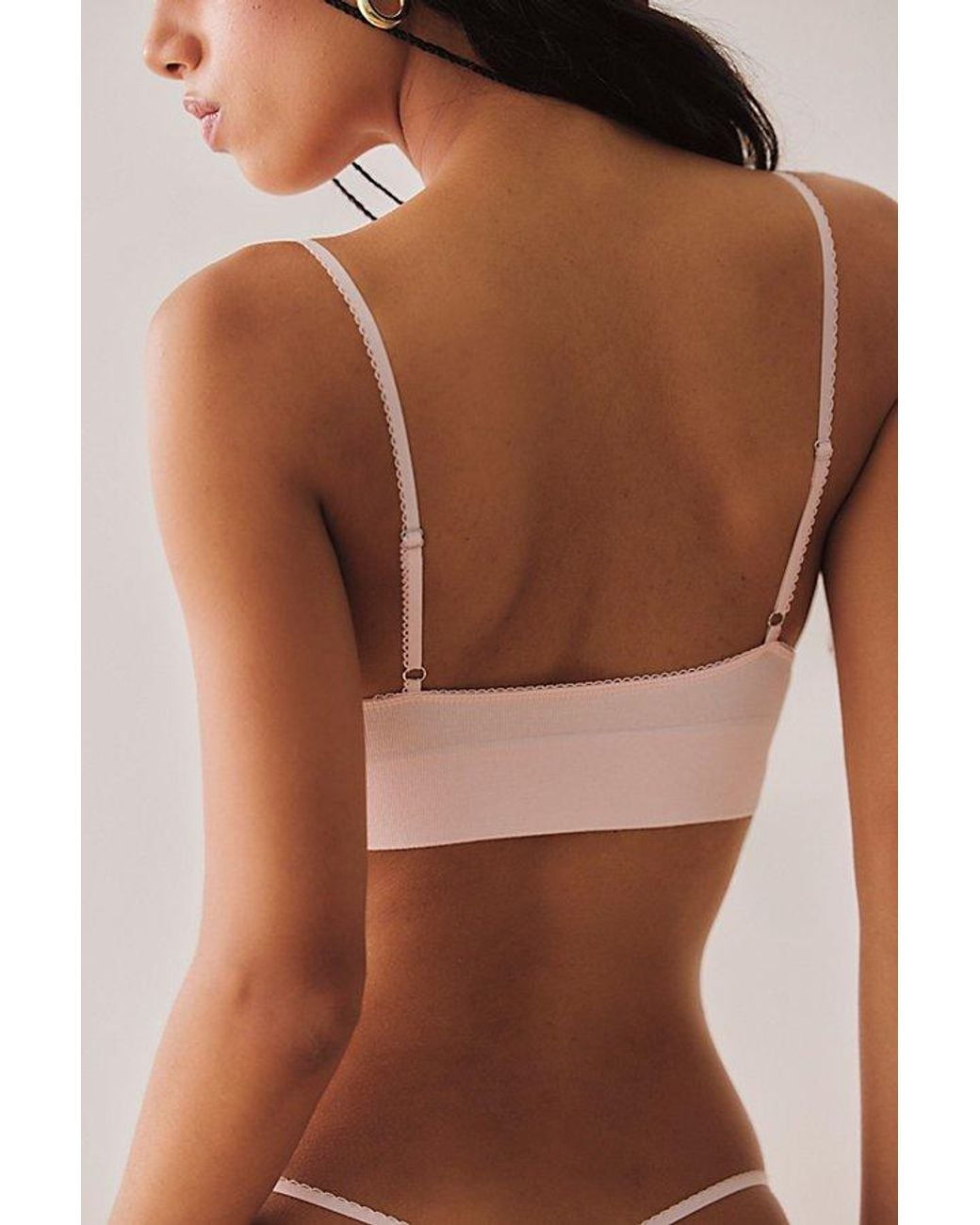 Intimately By Free People Pink Call Me Cute Longline Bralette By