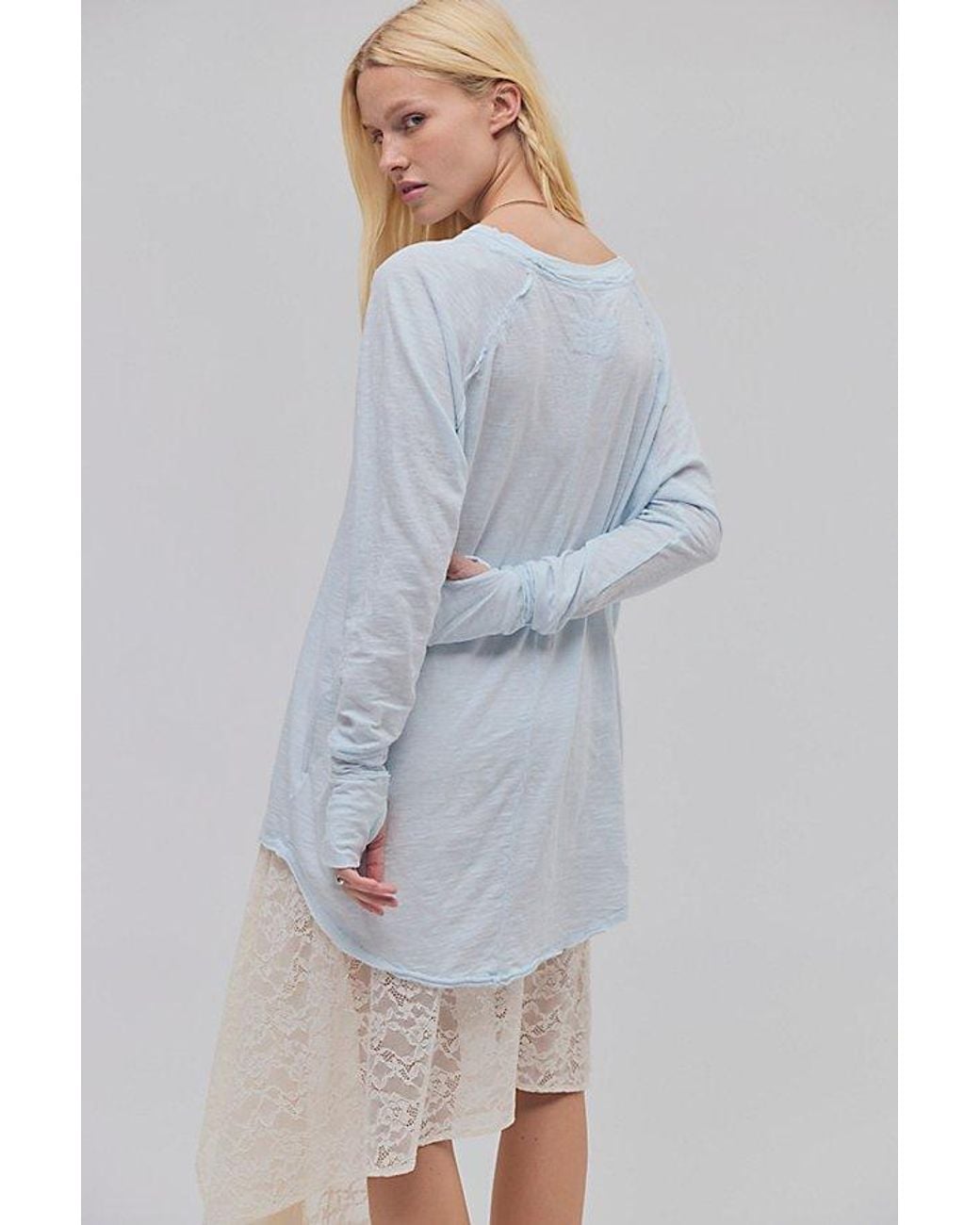 Free People Blue Arden Tee