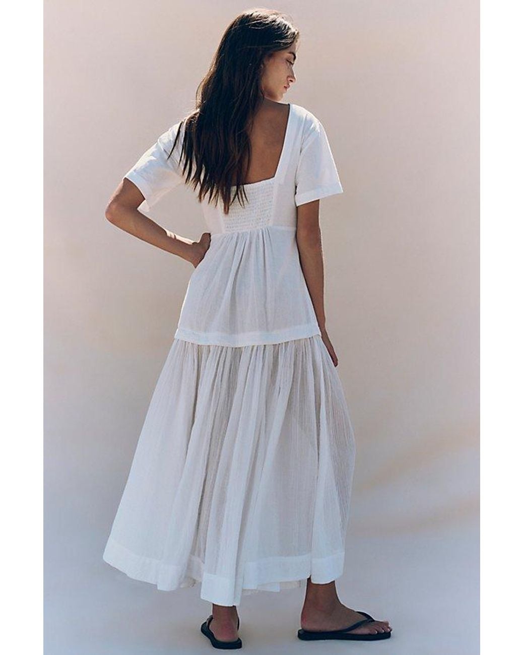 free-est White Marcella Midi Dress By