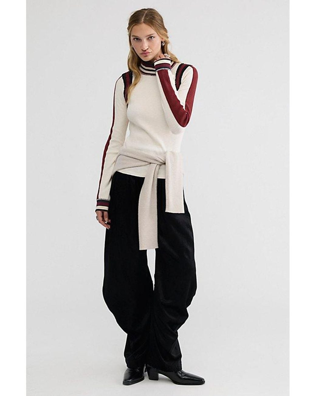 Free People Black We The Free Alpine Layering Top