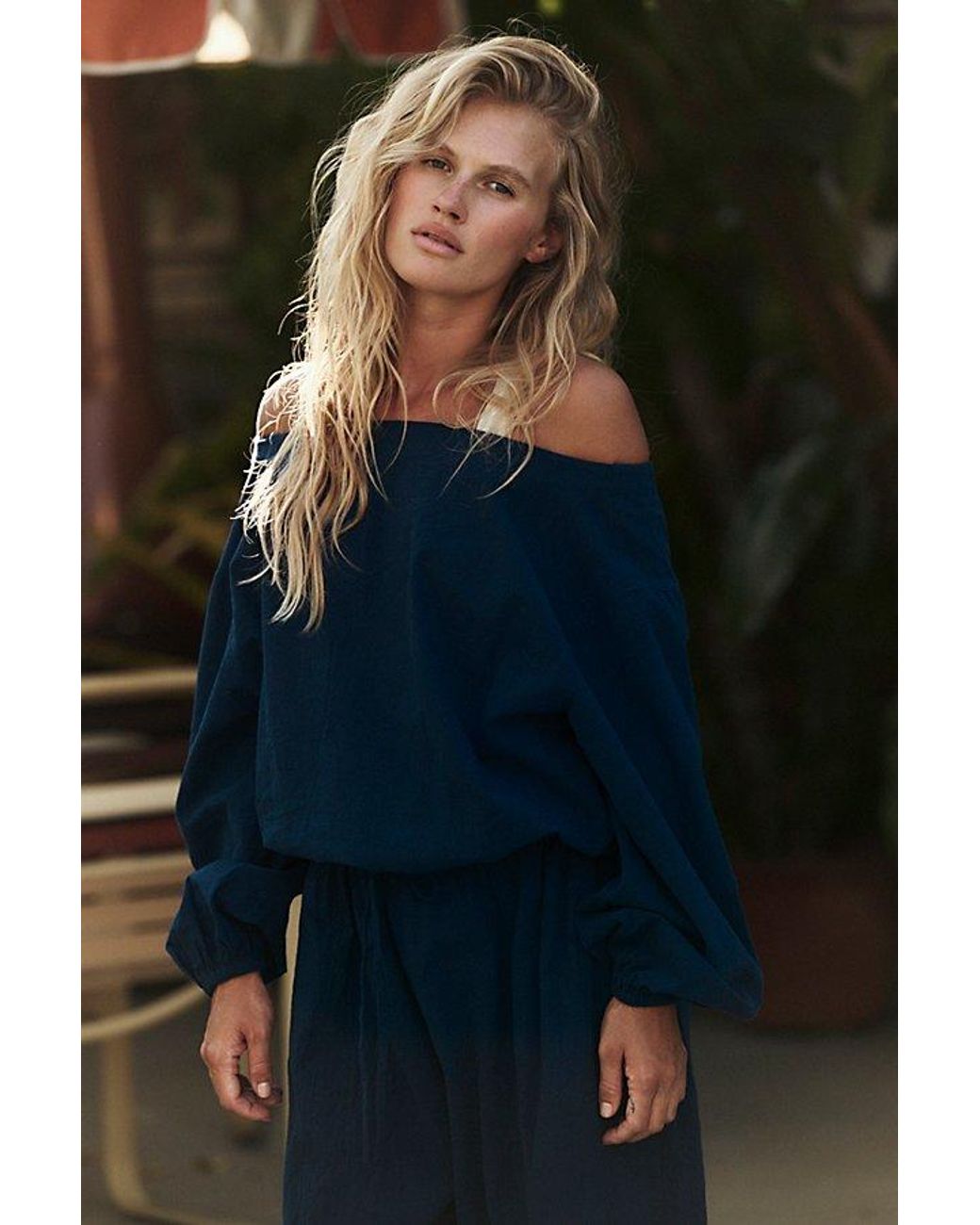 free-est Blue Alanza Convertible Jumpsuit By