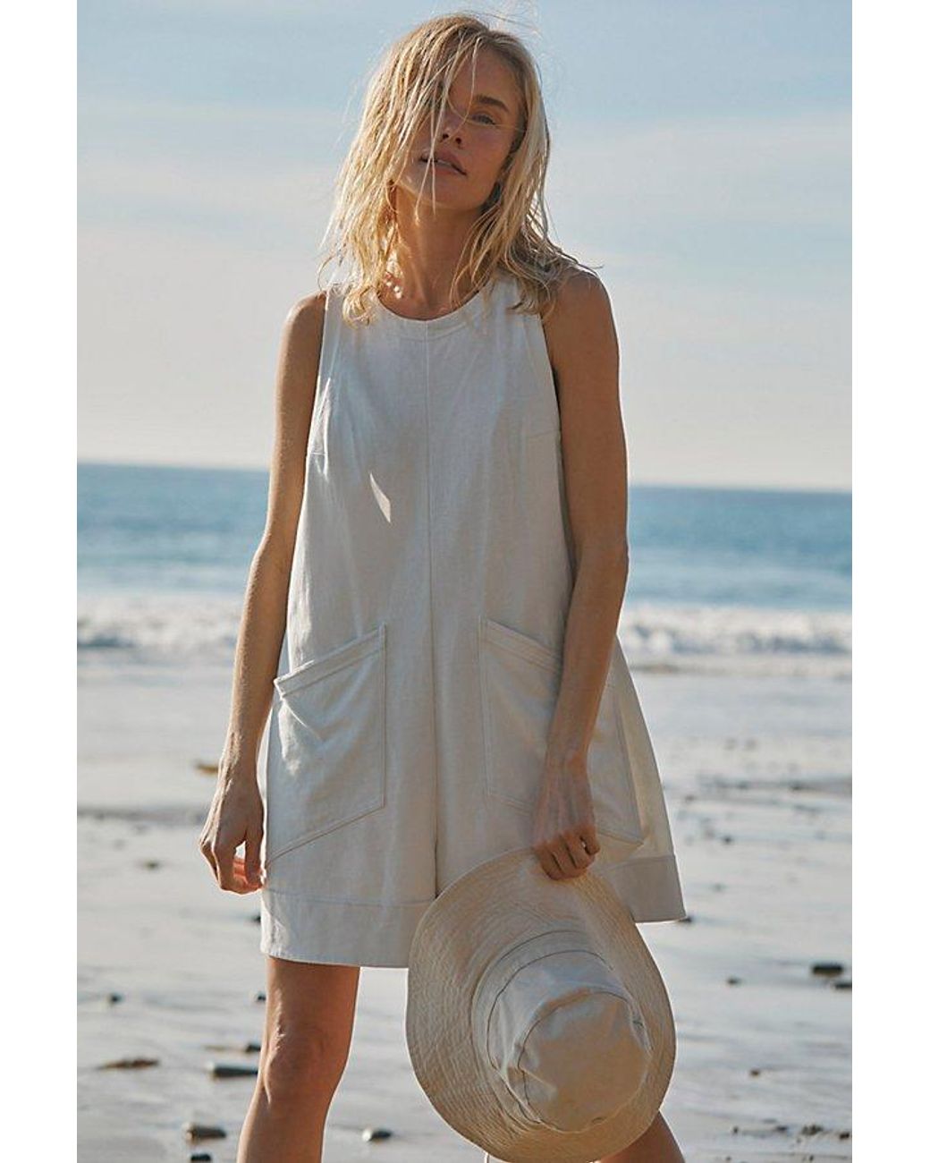 free-est Gray Elliot Playsuit