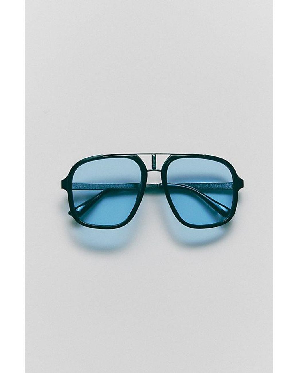 Free People Blue Janis Detail Aviator Sunglasses
