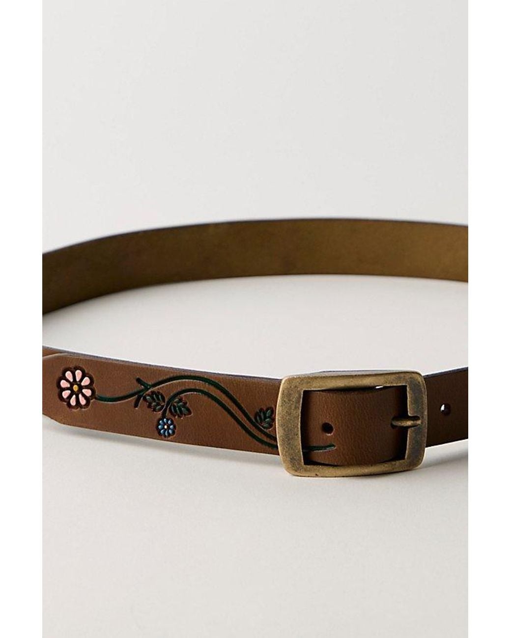 Free People Brown Petra Leather Belt