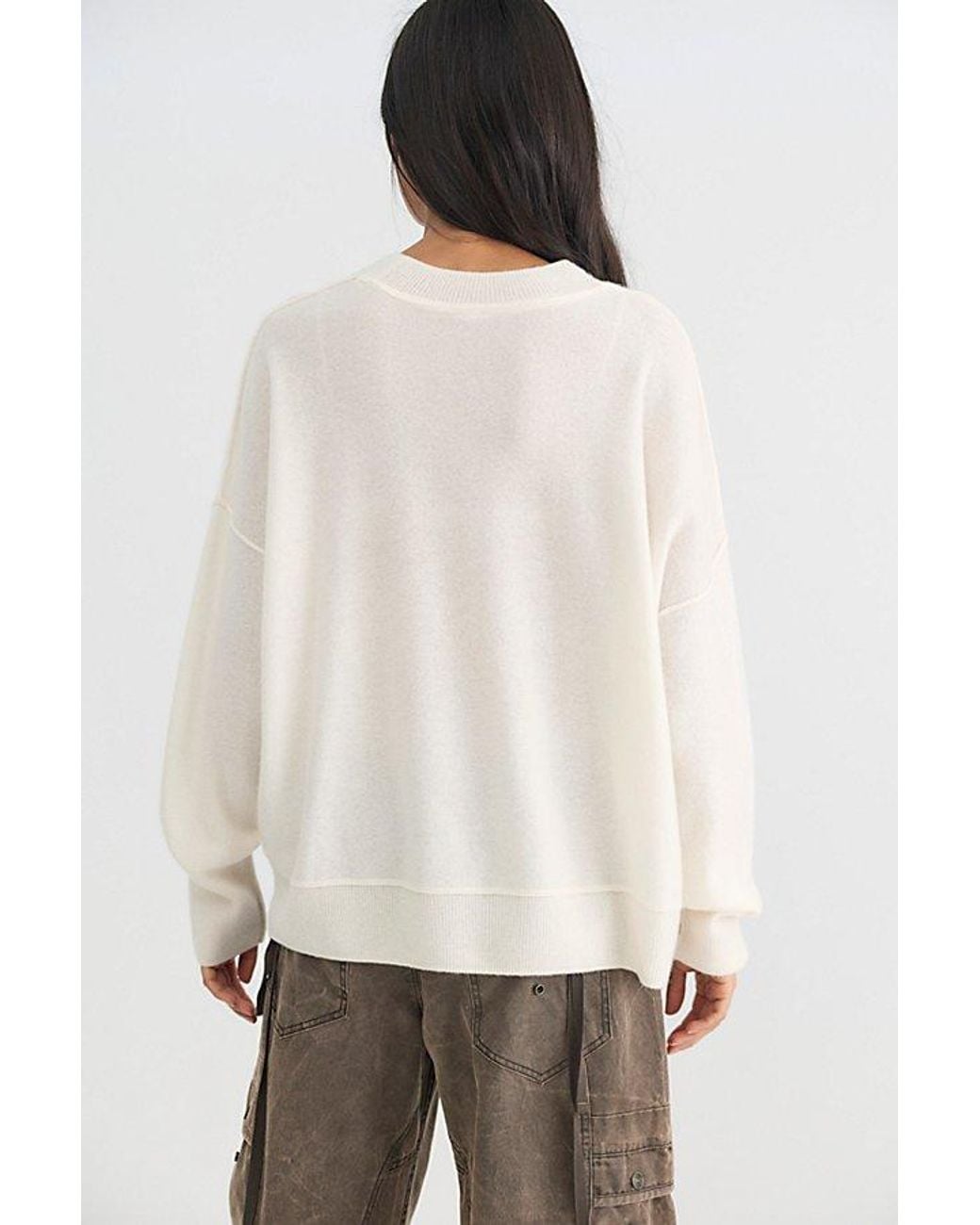 Free People Natural Solstice Cashmere Pullover