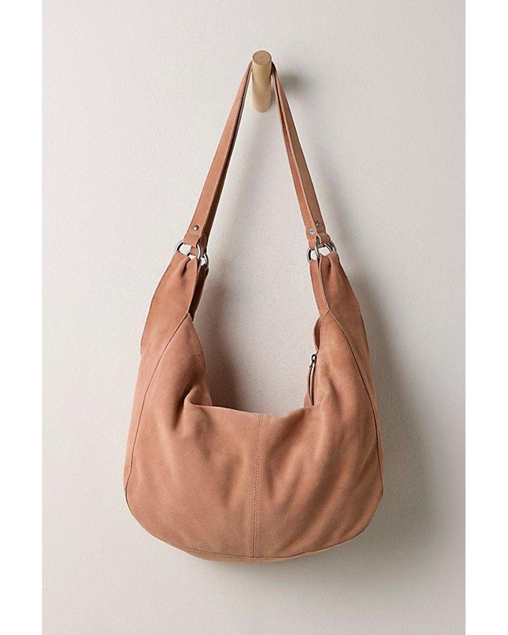 Free People Natural Roma Suede Tote Bag