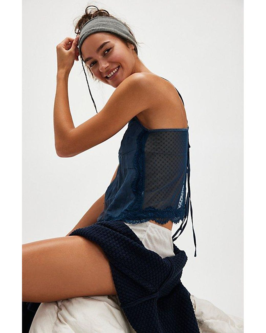 Free People Eye Candy Cami in Blue | Lyst