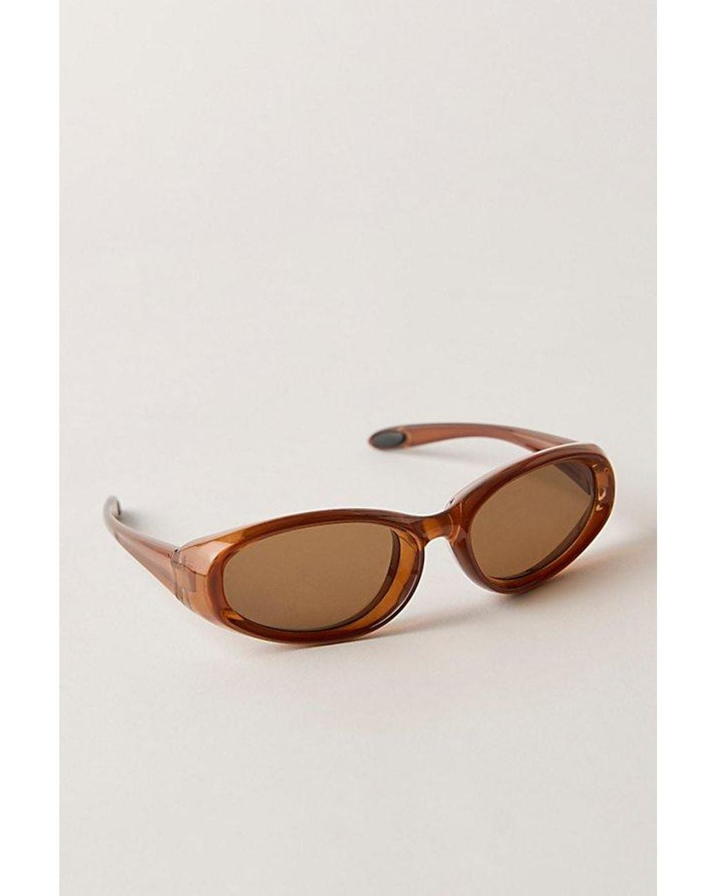 Free People Black Weston Wrap Around Sunglasses