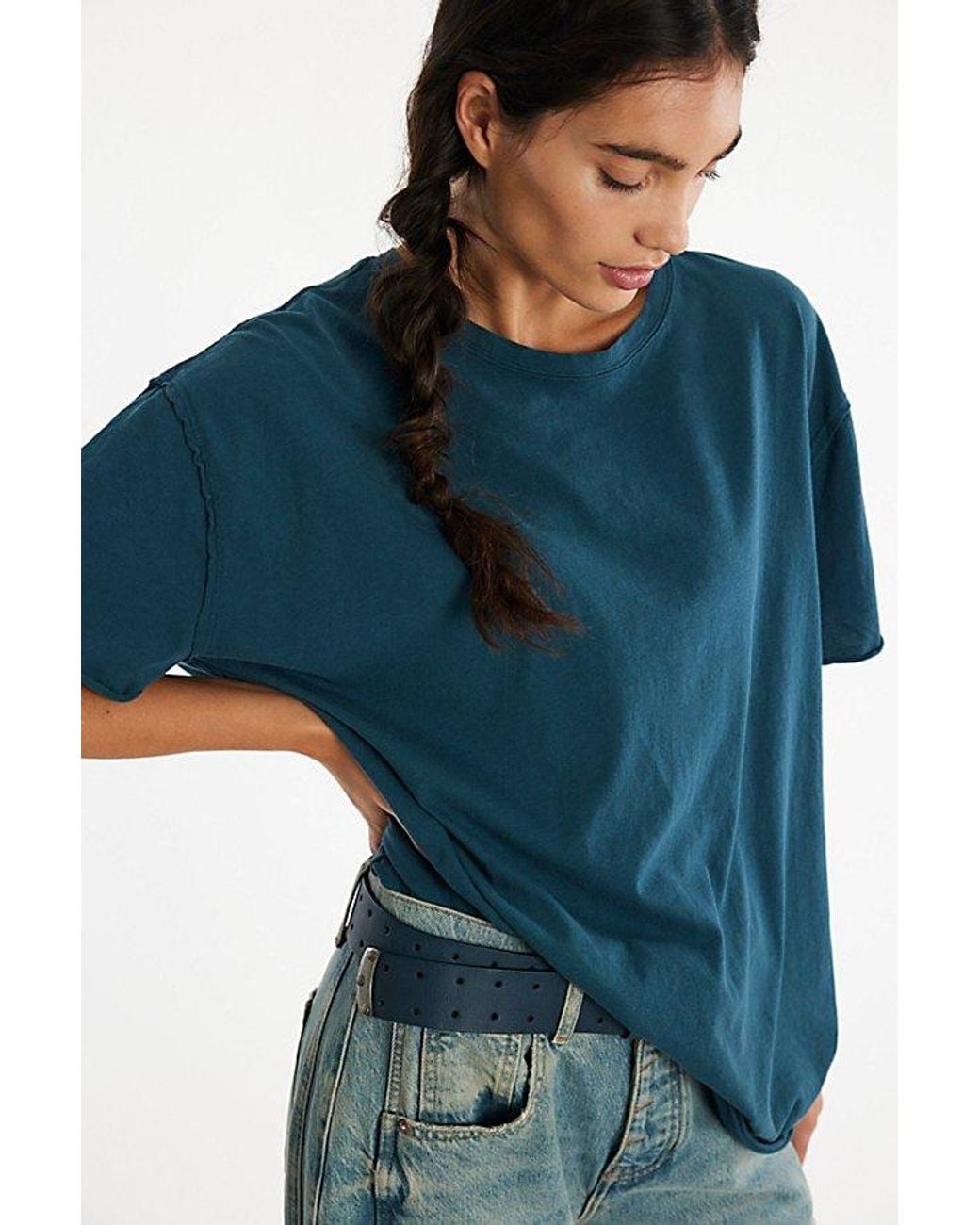 Free People Blue We The Free Nina Tee