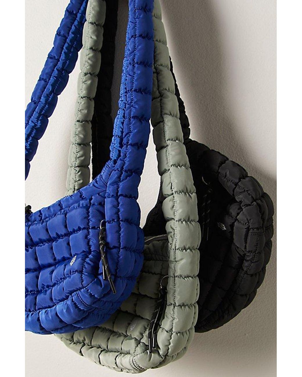 Fp Movement Black Quilted Baby Carryall Sling Bag