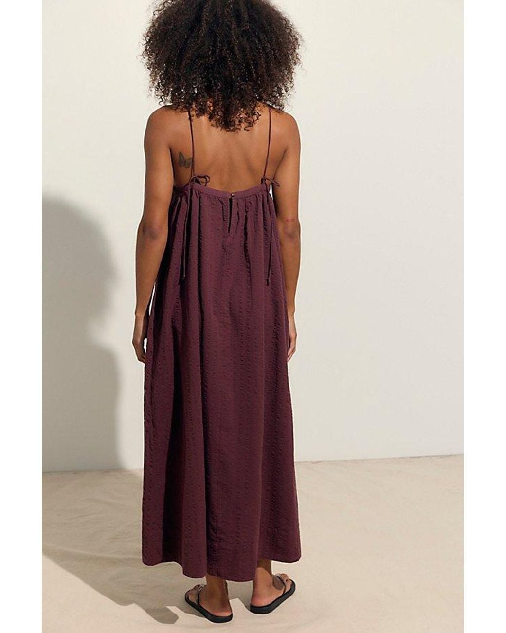 free-est Marisol Textured Cotton Maxi Dress By