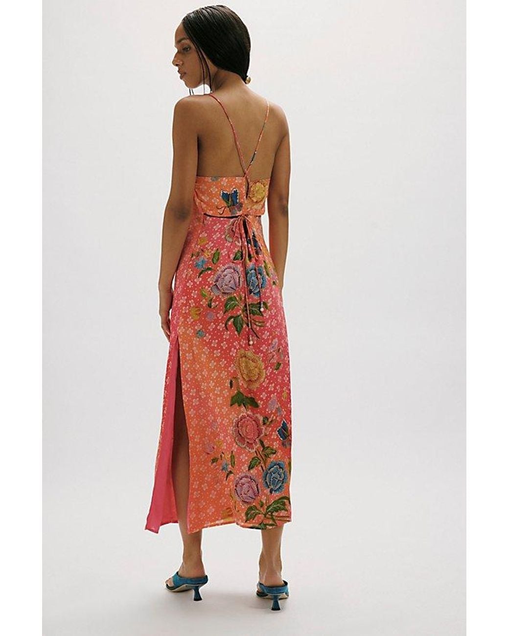Free People Red Sweet Life Midi Dress
