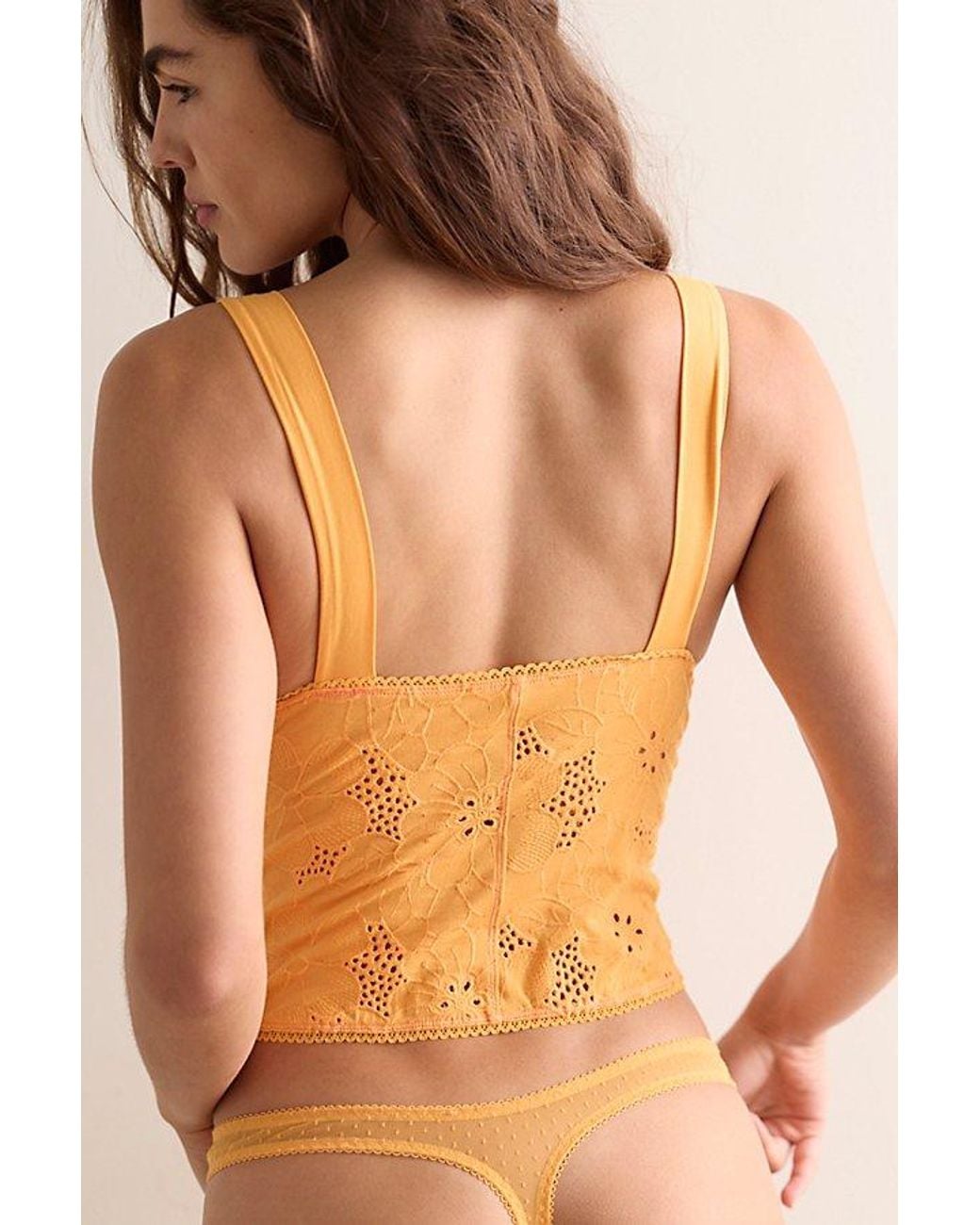 Intimately By Free People Orange Ever Afternoon Triangle Cami By