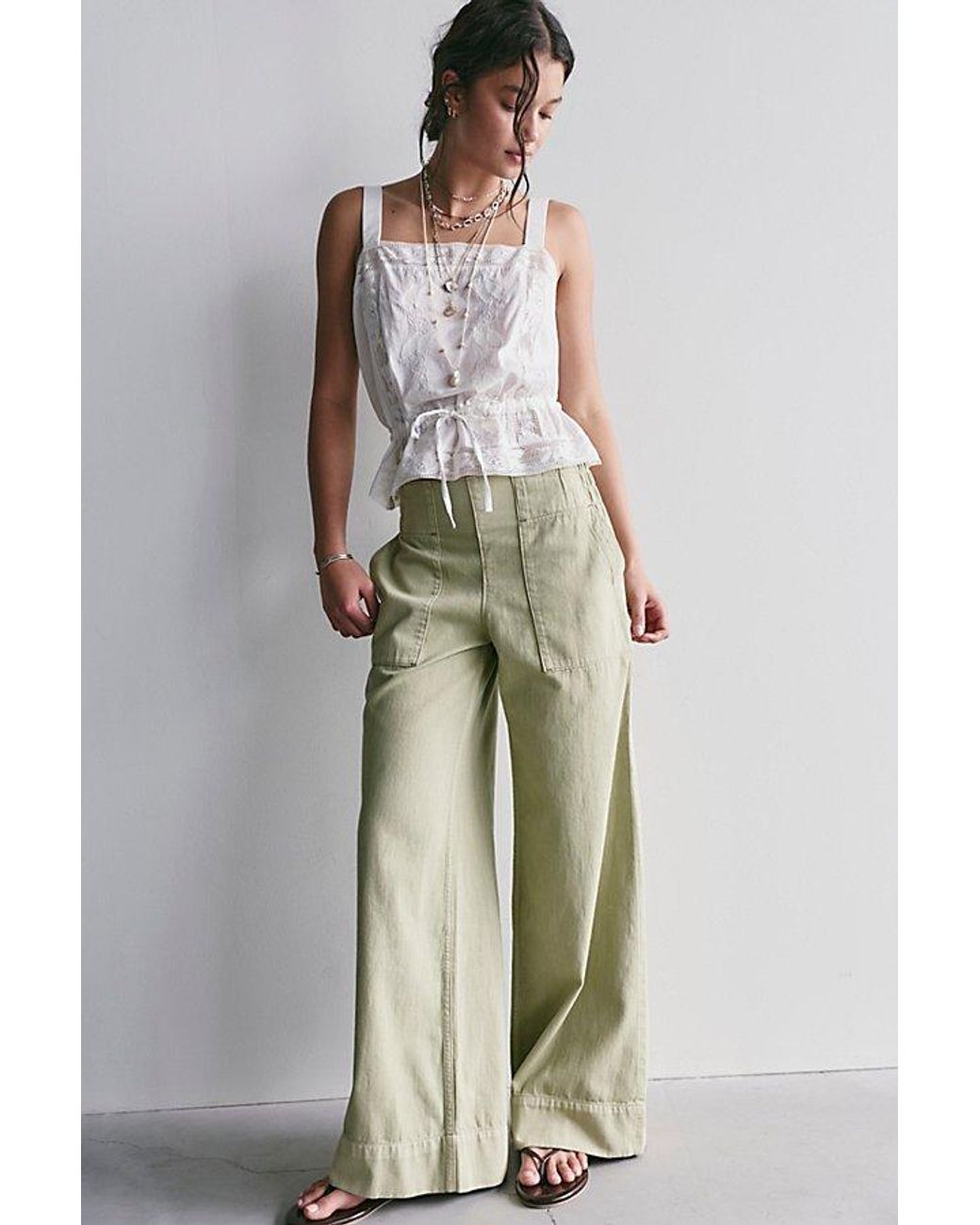 Free People Multicolor We The Free Breezy Denim Pull-On Jeans