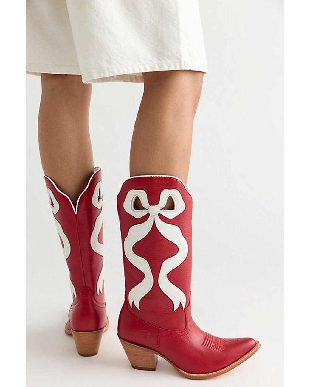 Ariat White Beaux J-Toe Western Boots