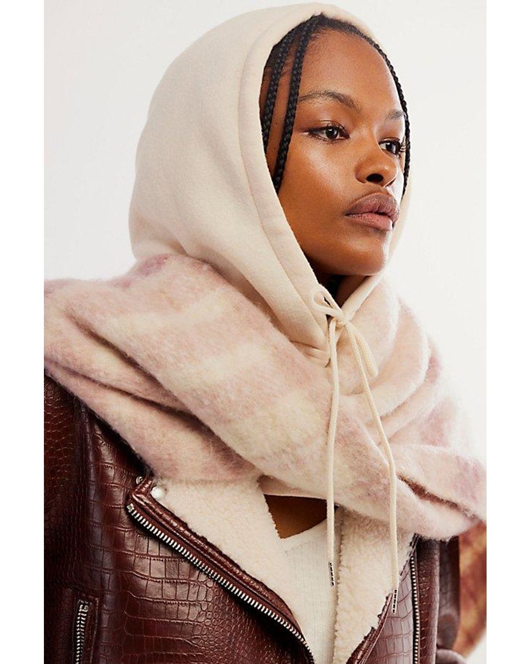 Free People No Sweat Hoodie Balaclava in Natural Lyst UK