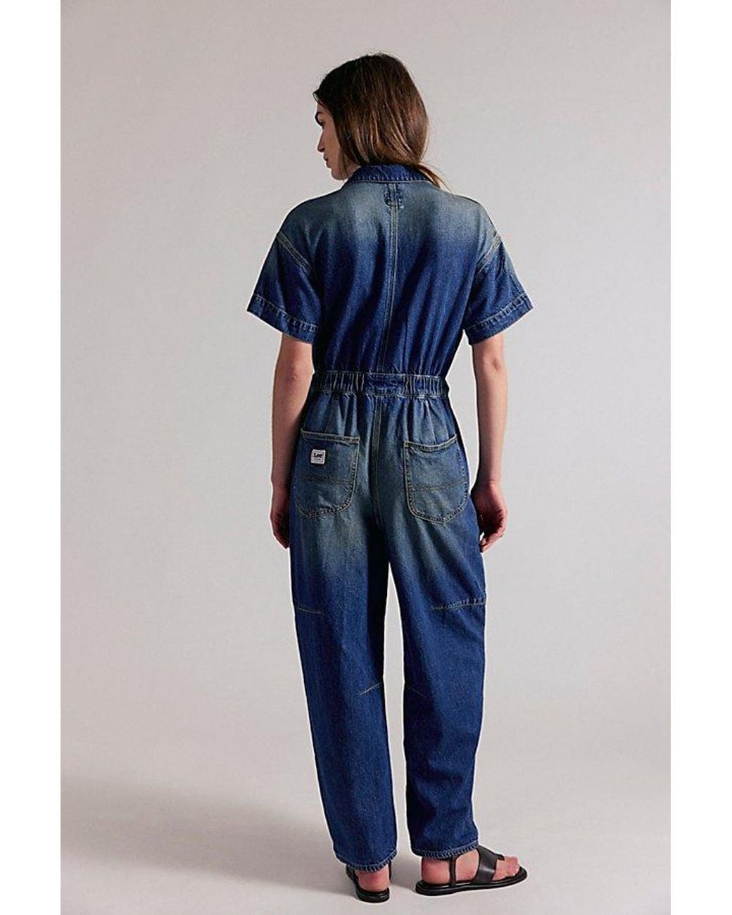 Lee Jeans Barrel Unionall Jumpsuit in Blue | Lyst