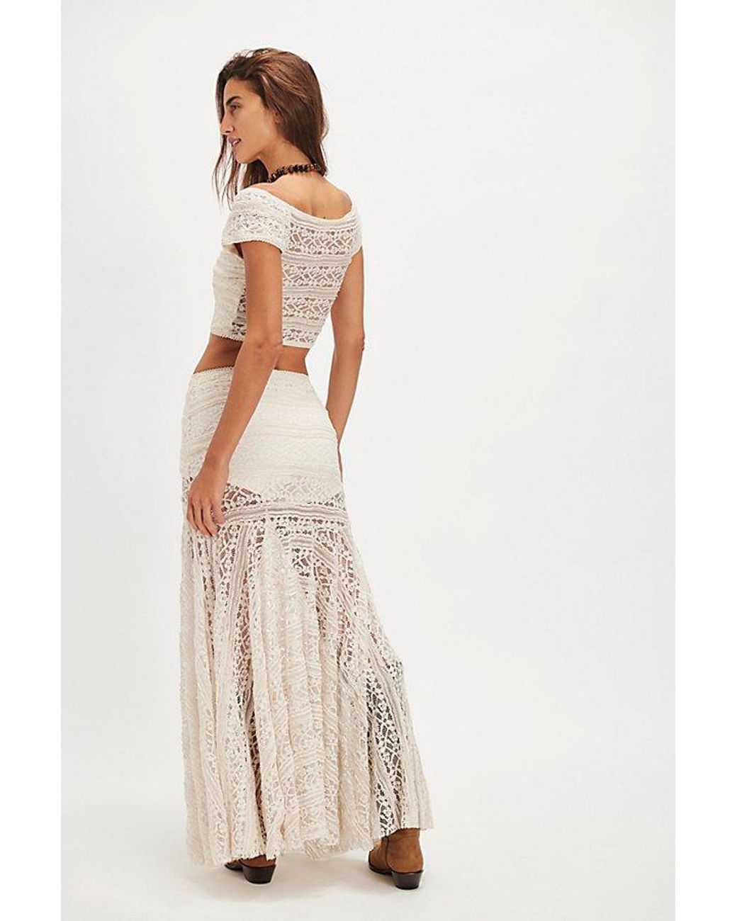 Free People Black Oh So Sweet Lace Set