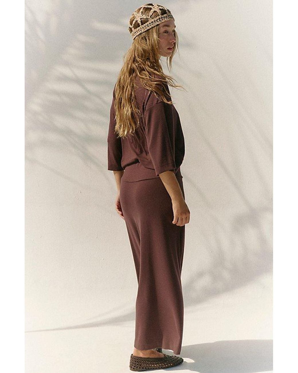 free-est Multicolor Good Feels Maple Midi Dress By