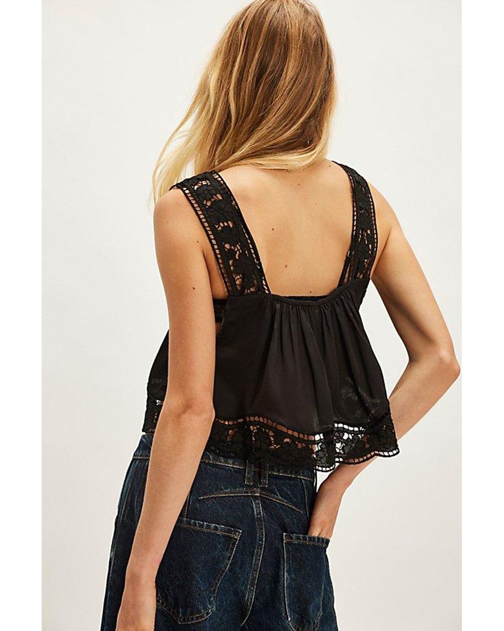 Free People Blue Ruthie Top