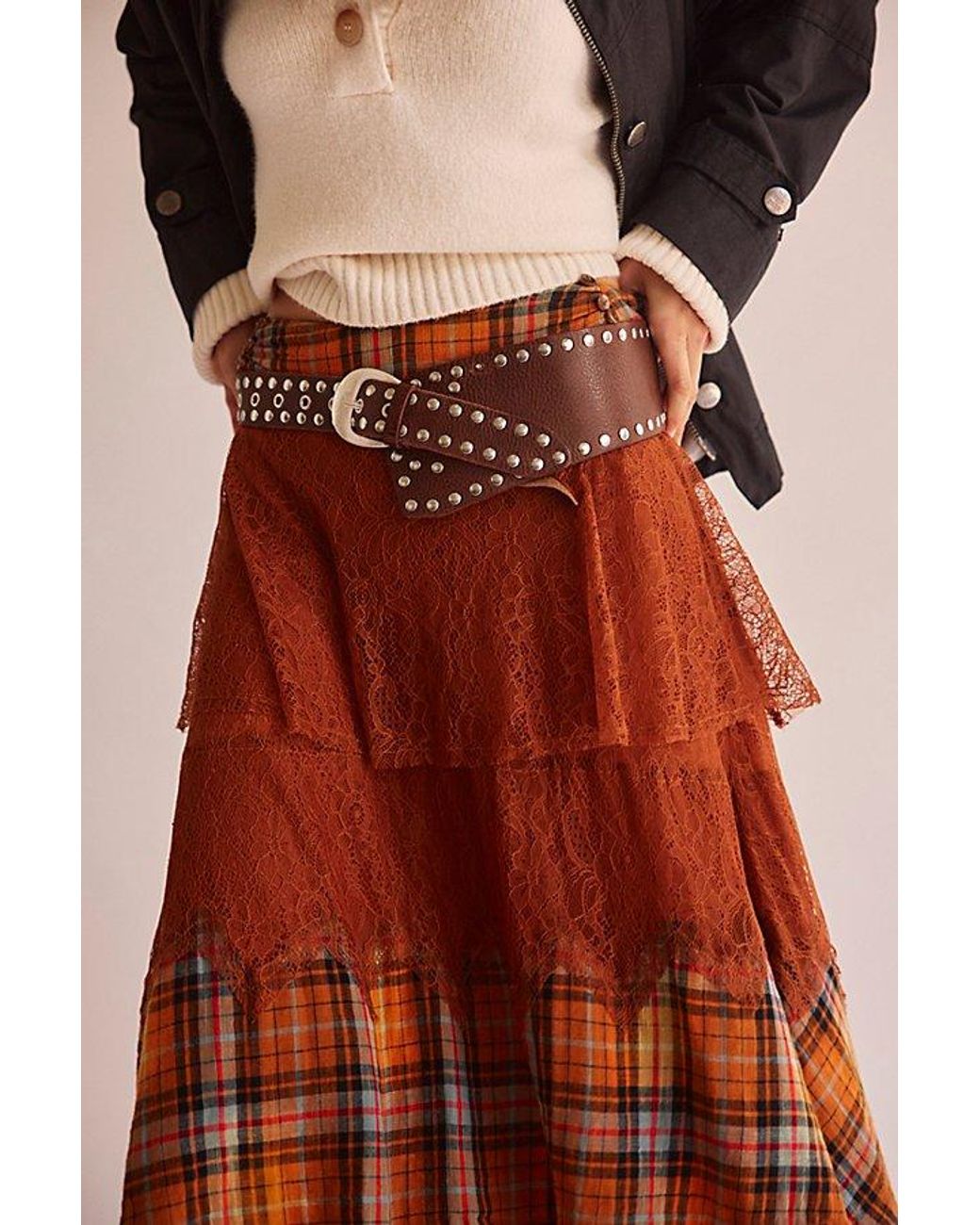 Free People Jagger Hip Belt in Brown | Lyst