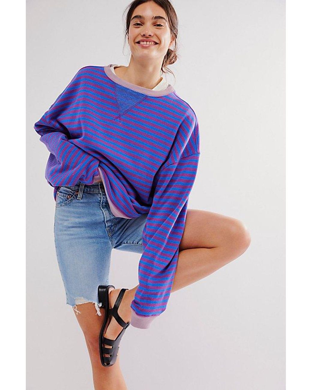フリーピープル Free People クラシック Striped Crew