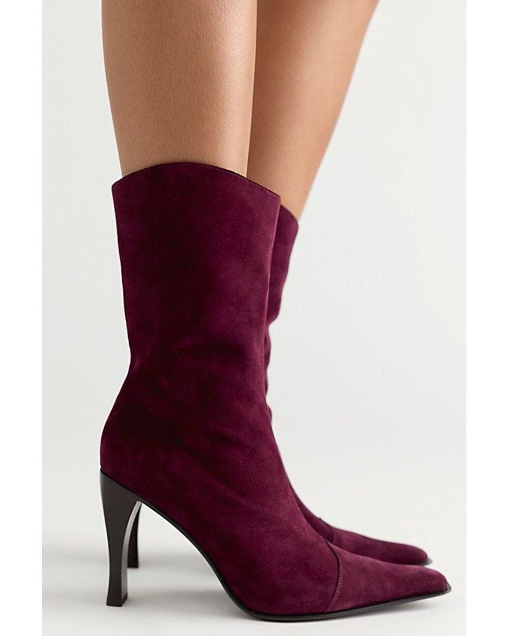 Jeffrey Campbell Red Sweet Talker Snip Toe Boots Shoe By