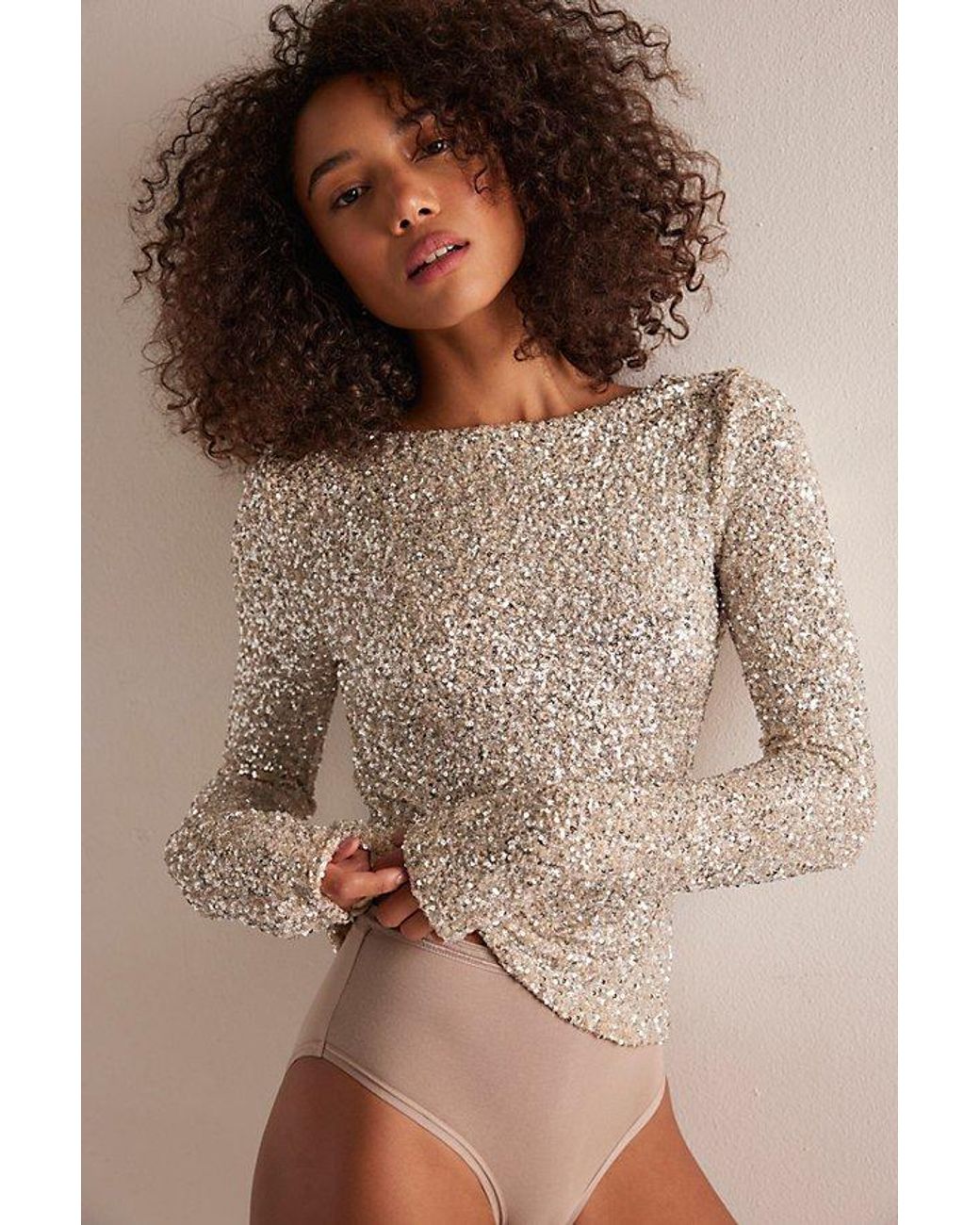Intimately By Free People Brown Leading The Way Long Sleeve By