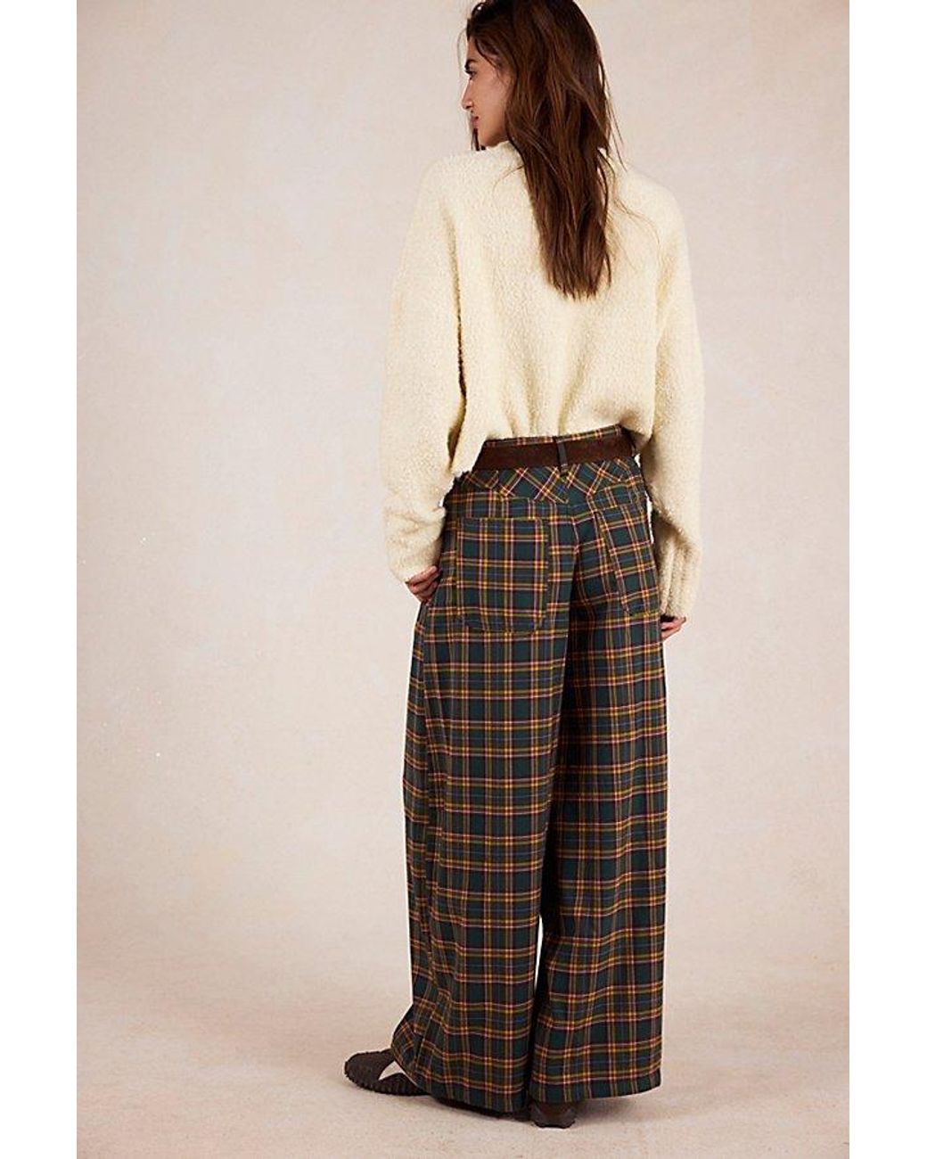 Free People Multicolor About It Baggy Wide-Leg Trousers