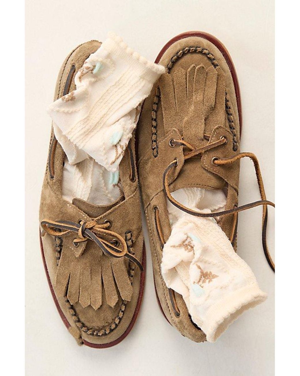 Free People Blue We The Free Benny Boat Shoes