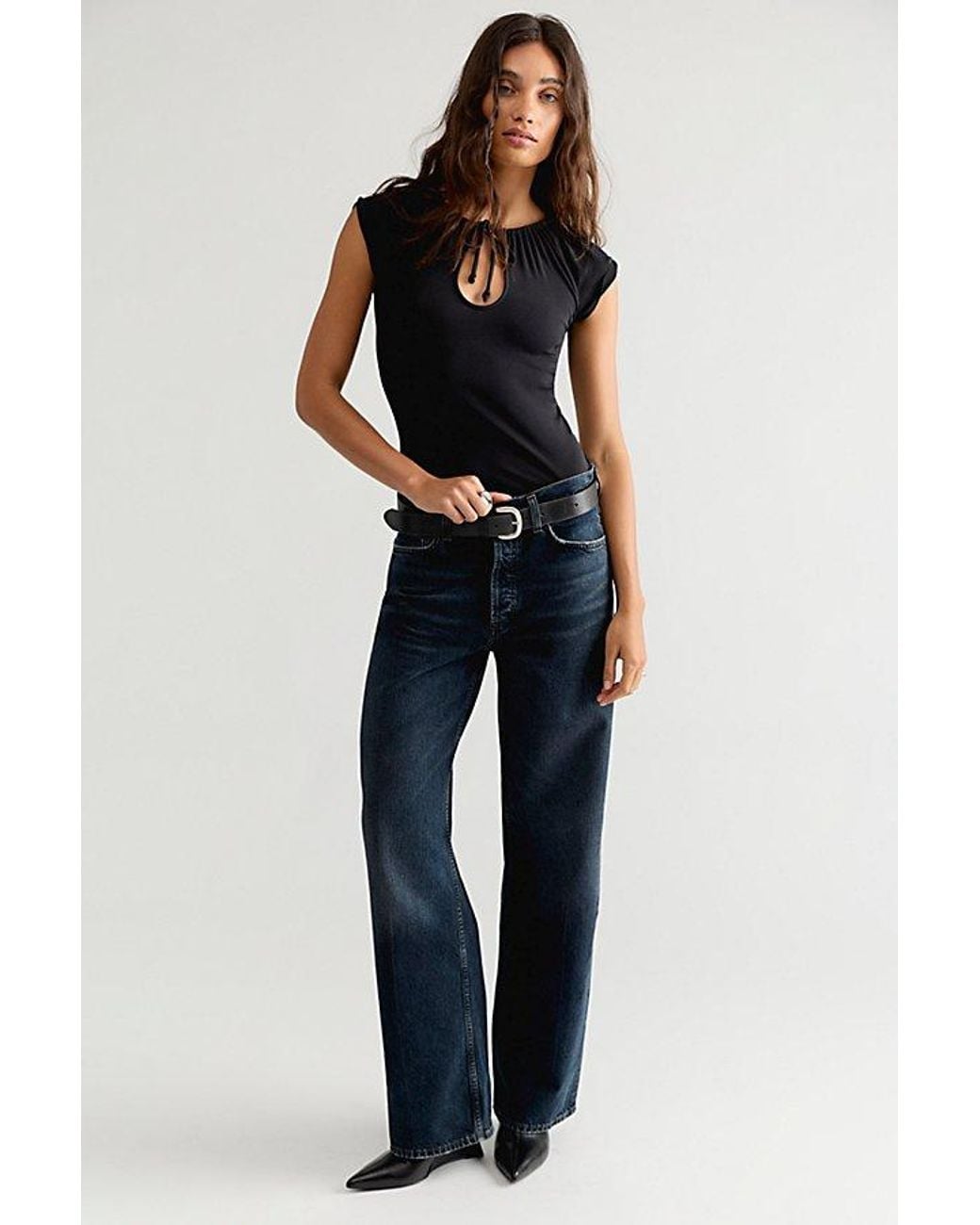 Agolde Blue Long Arc Jeans